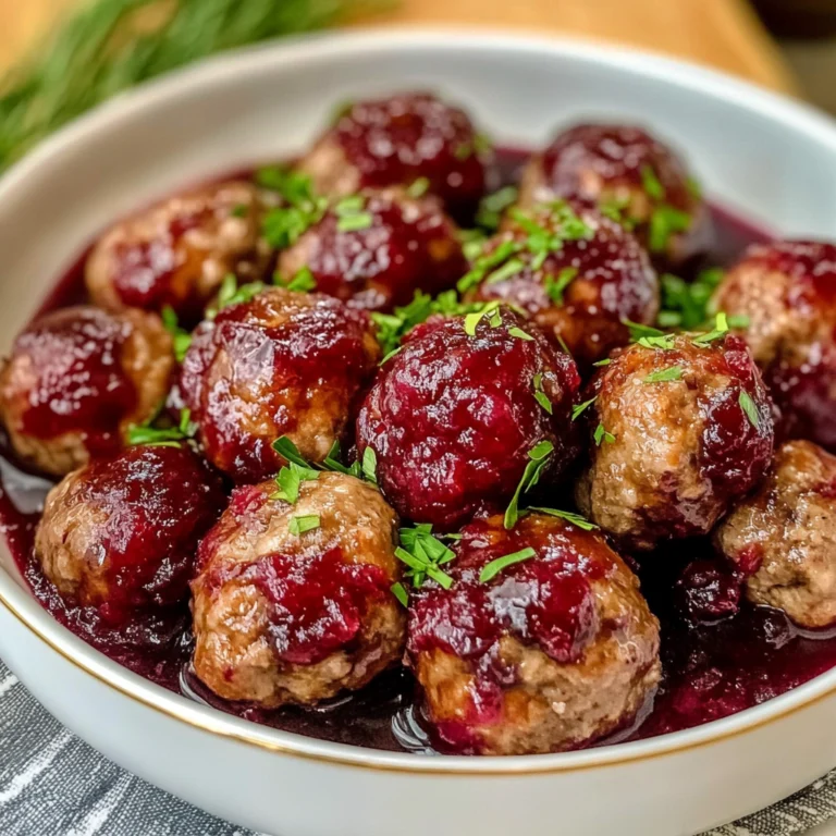 Quick & Easy Cranberry Meatballs