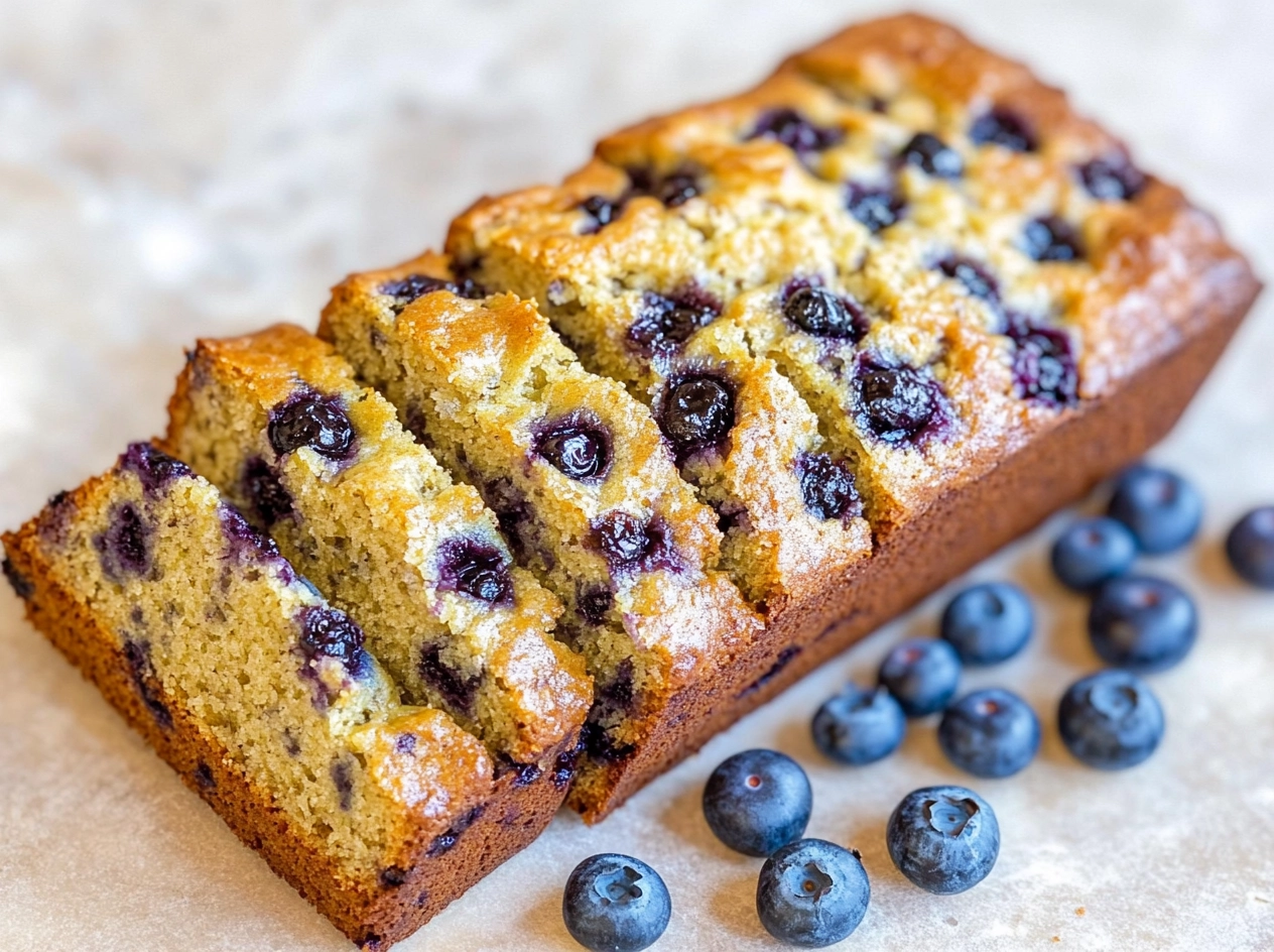 Freshly Baked Blueberry Zucchini Bread