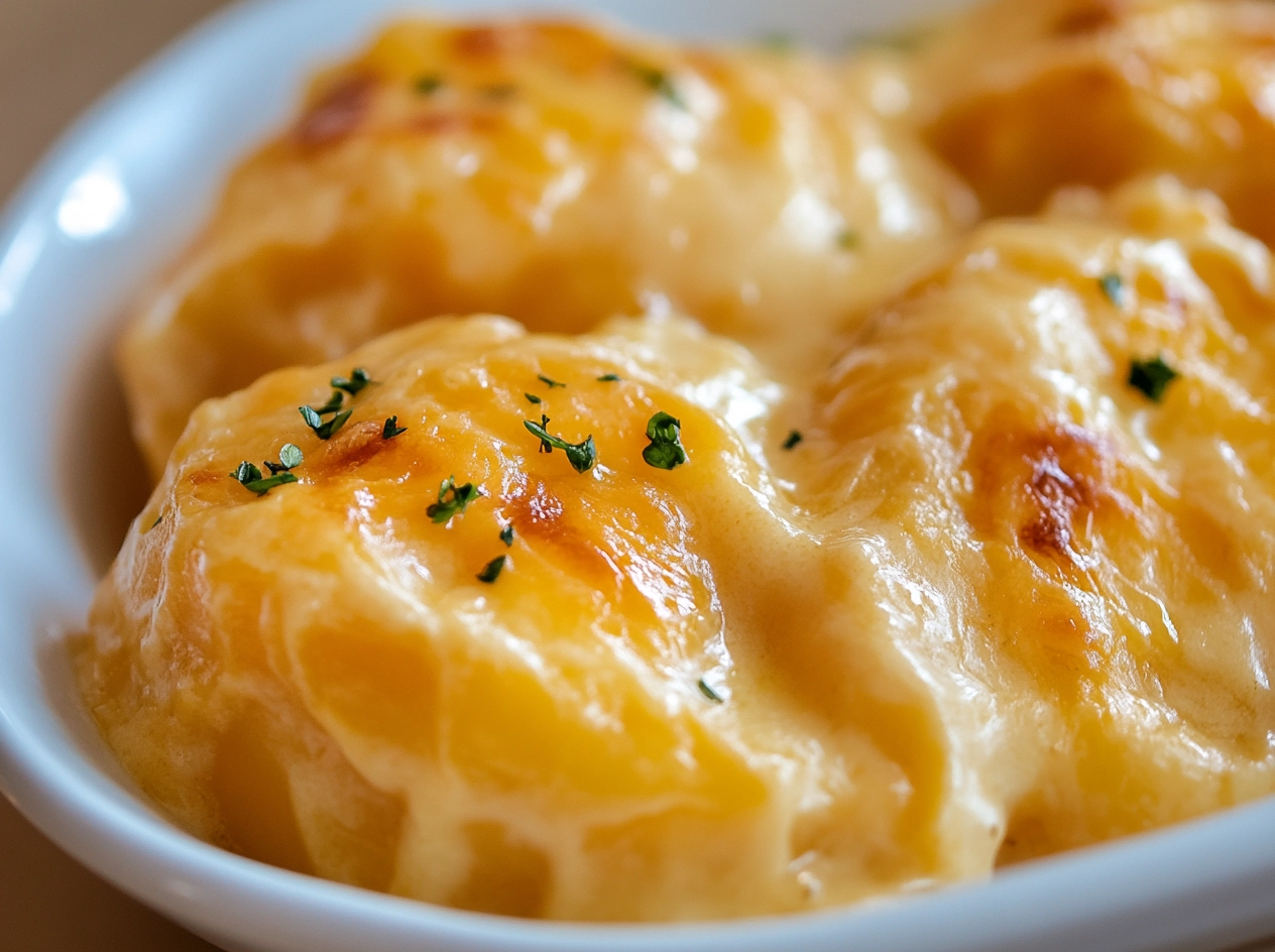 Final Dish of Cheesy Scalloped Potatoes
