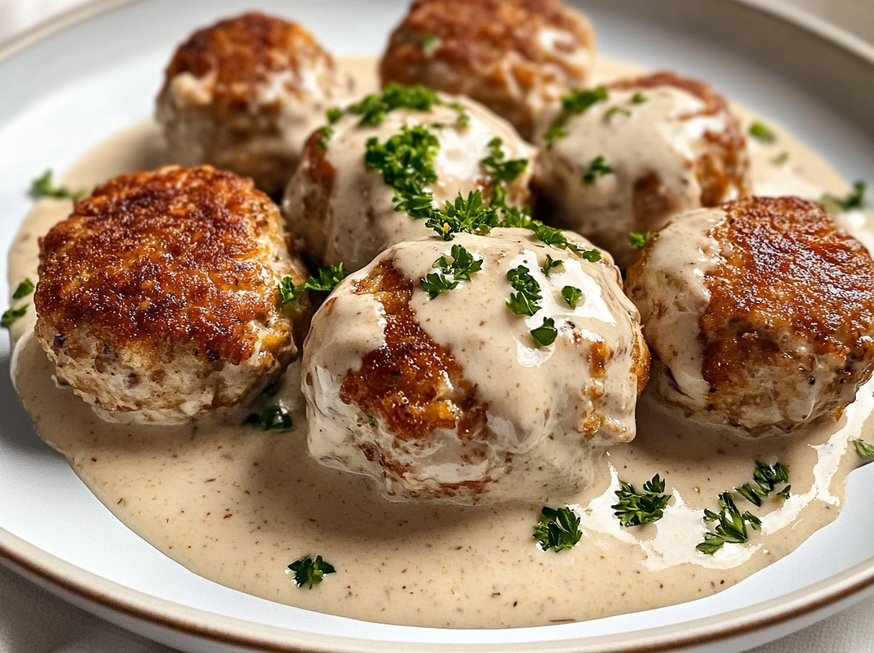 Chicken Cordon Bleu Meatballs Cooking Process