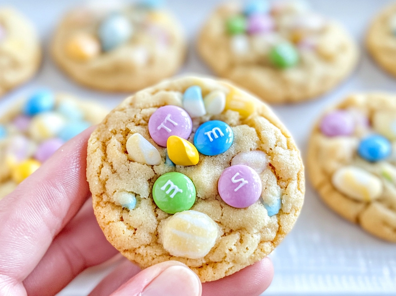 Baking Process of Easter M&M Cookies