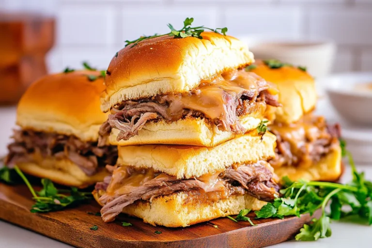 Easy French Dip Sliders Recipe – A Tasty Crowd-Pleaser