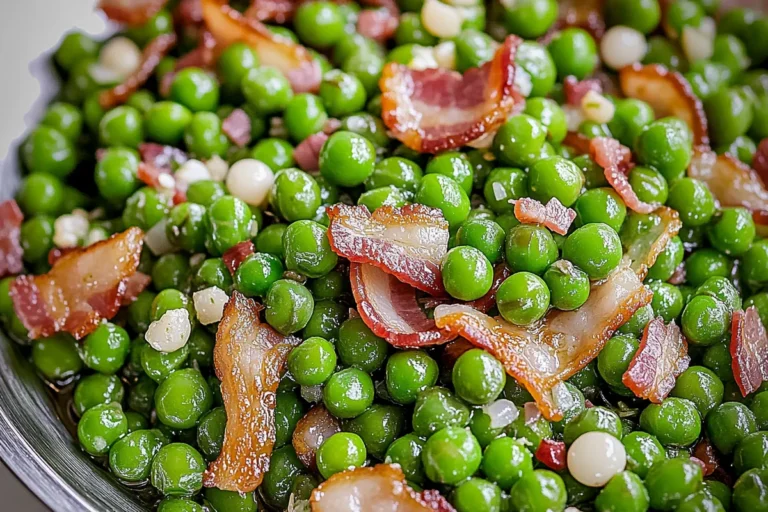 Sauteed Green Peas and Bacon: A Flavorful Side Dish