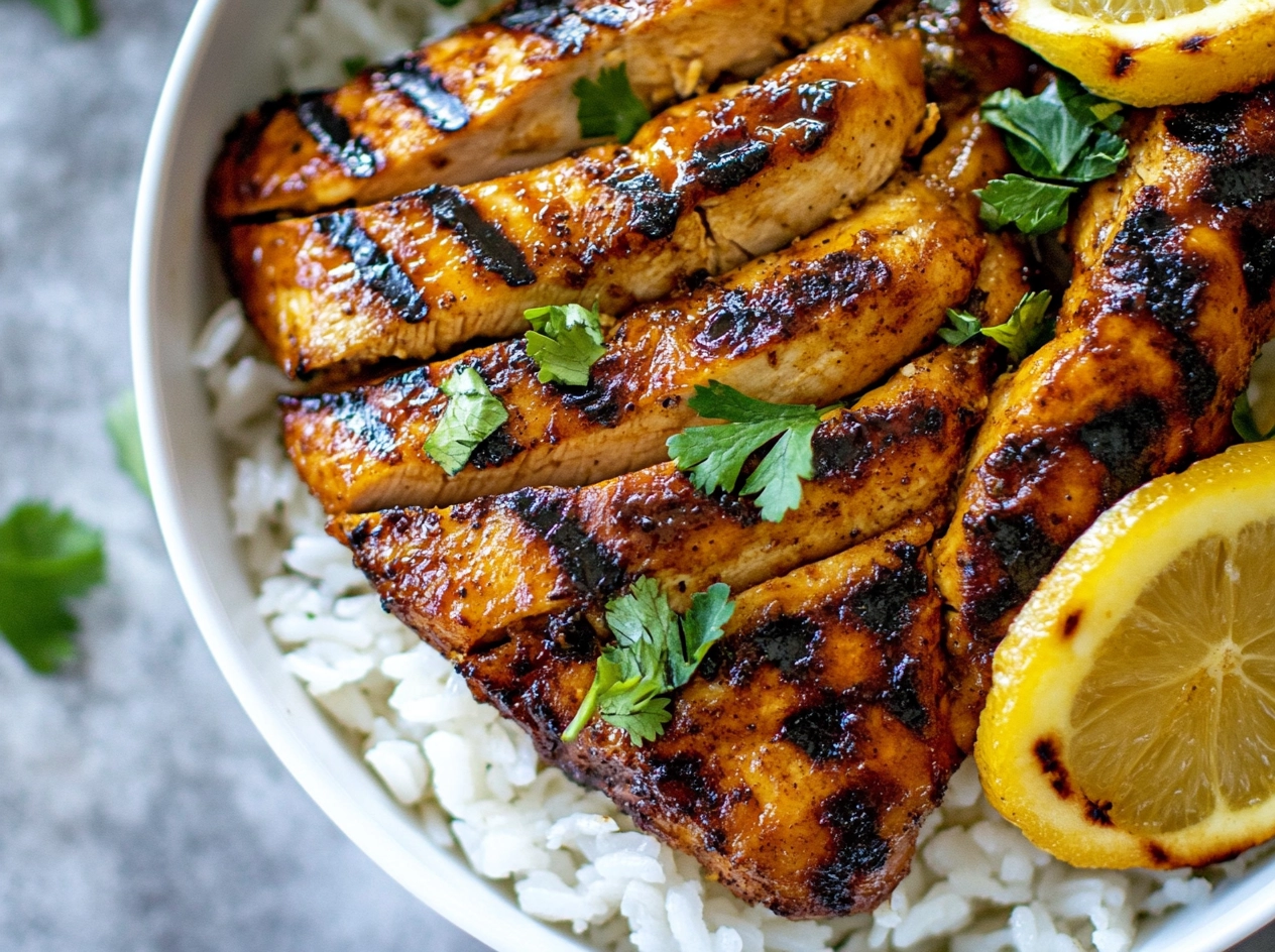 Cooking Hawaiian Chicken with Coconut Rice