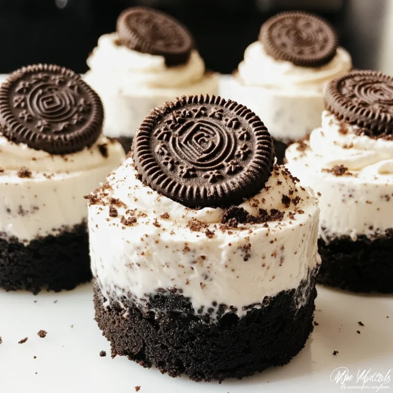 Mini No-Bake Oreo Cheesecakes