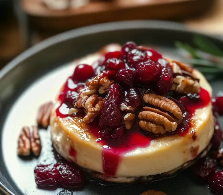 Baked Brie with Cranberries and Pecans