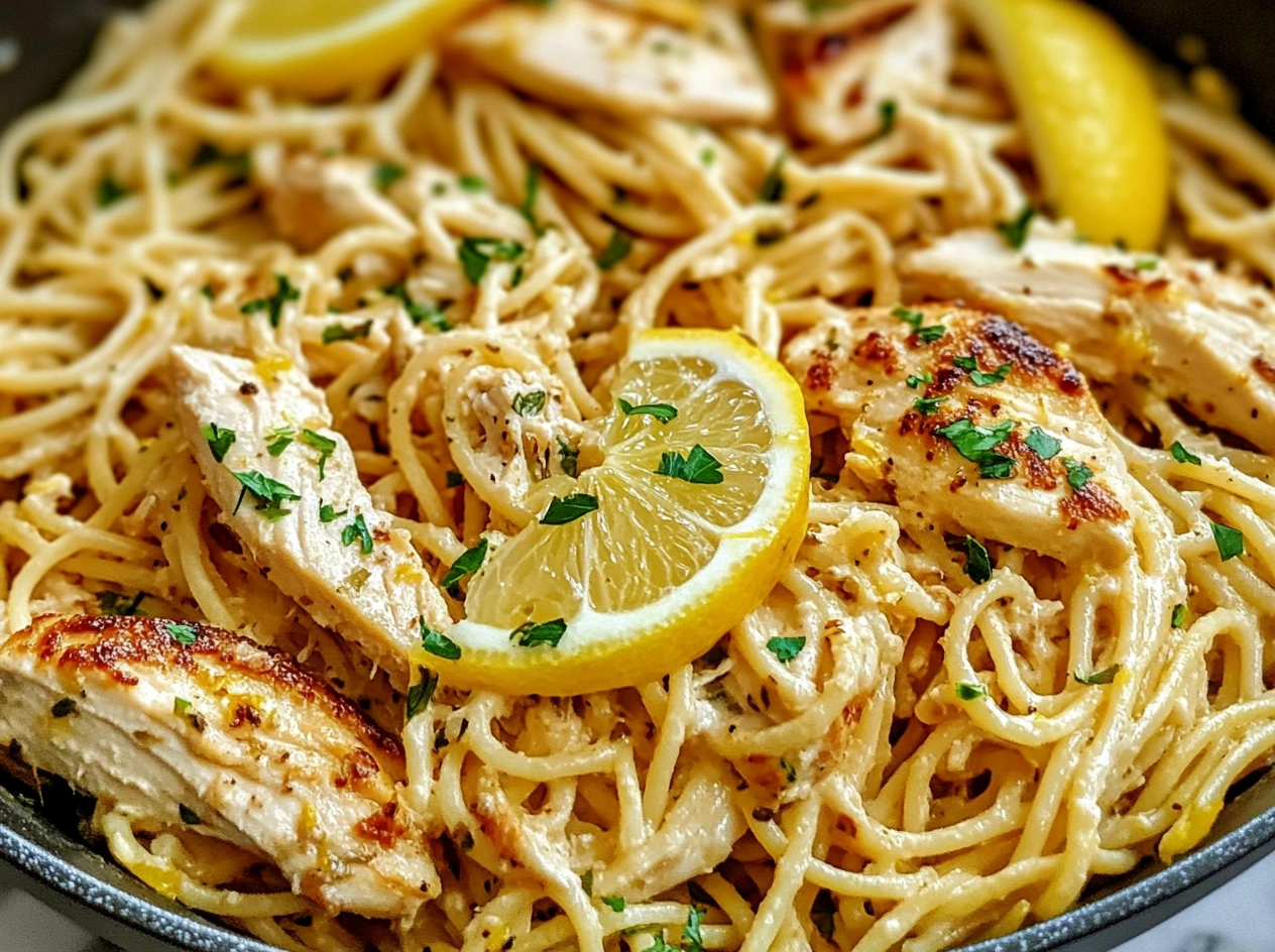 Step by Step Lemon Chicken Pasta Preparation