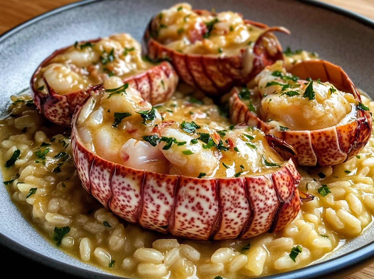 Finished Lemon Butter Lobster Risotto