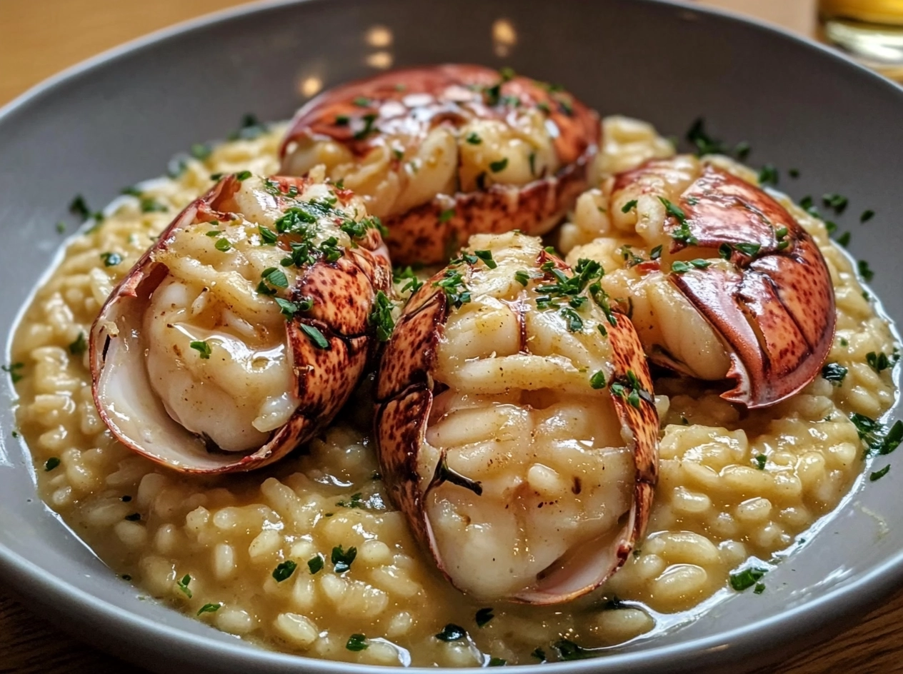 Lemon Butter Lobster Risotto Cooking Steps