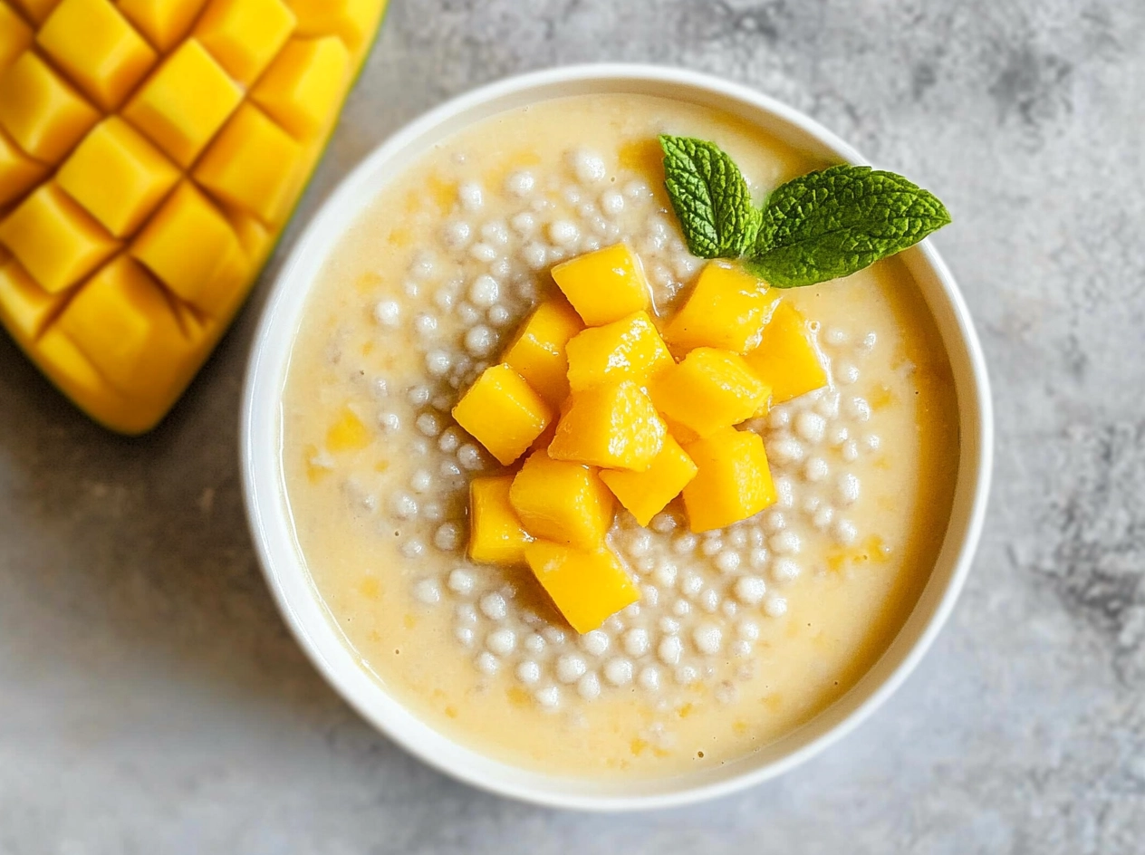 Serving Mango Sago