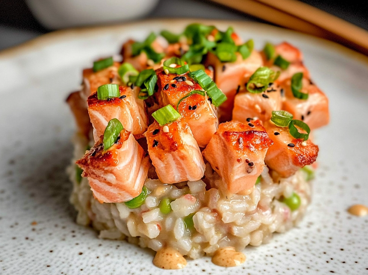 Final Presentation of Salmon Crispy Rice