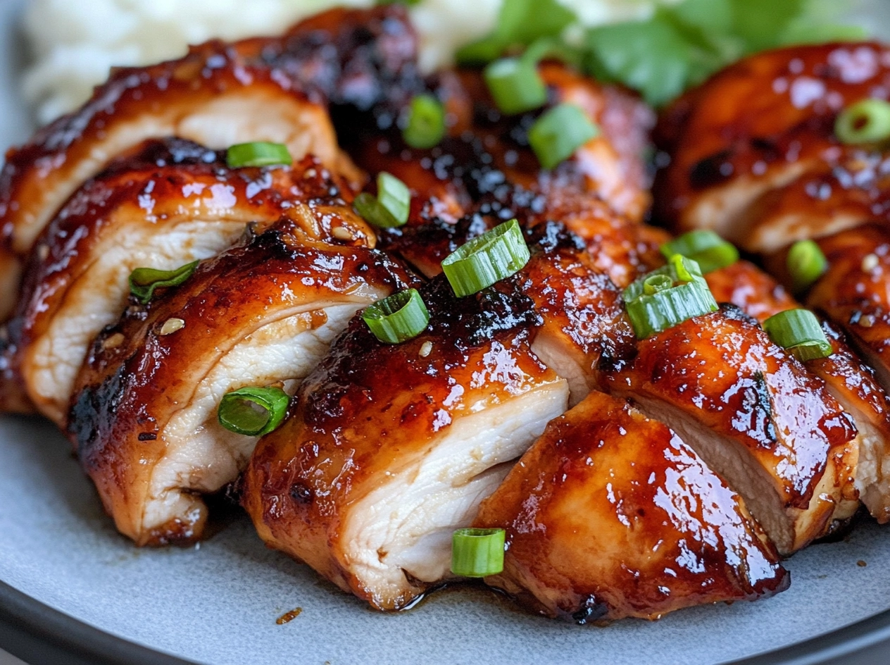 Sticky Honey Gochujang Chicken Dish