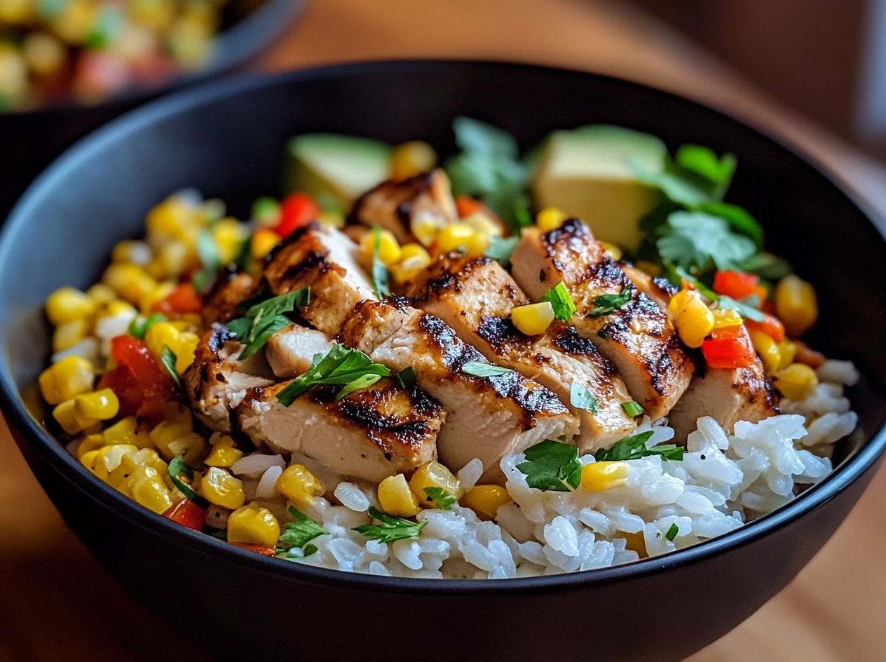Final Street Corn Chicken Rice Bowl
