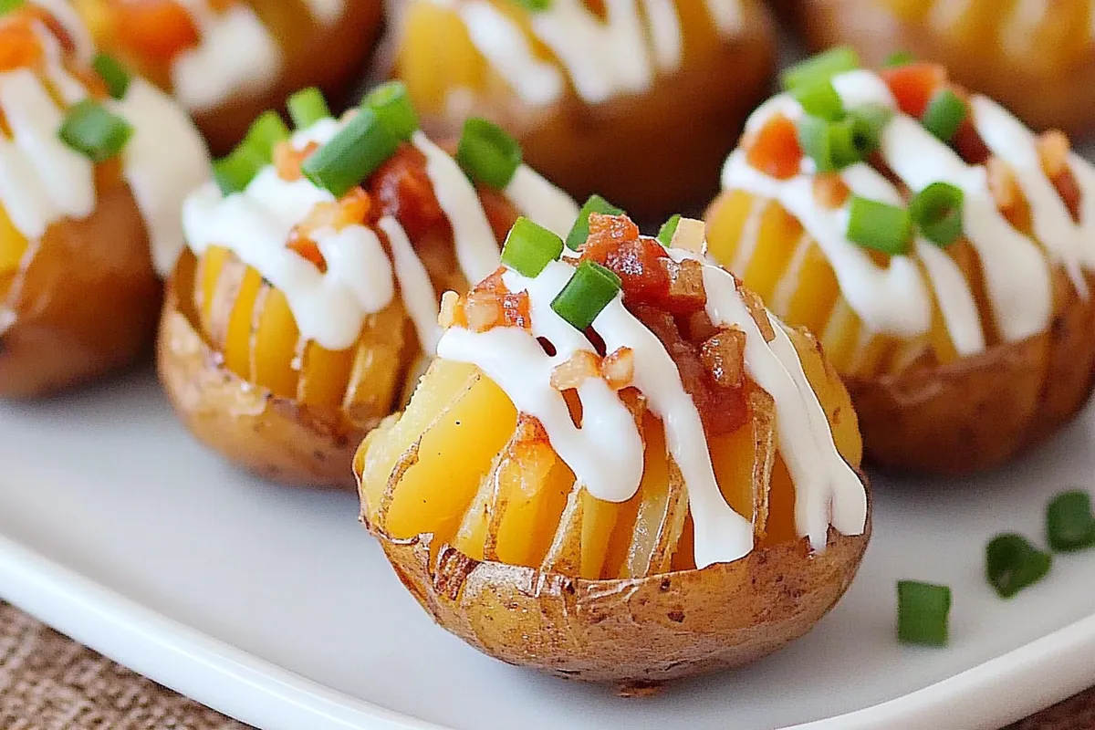 Tips for Crispy Loaded Hasselback Potato Bites