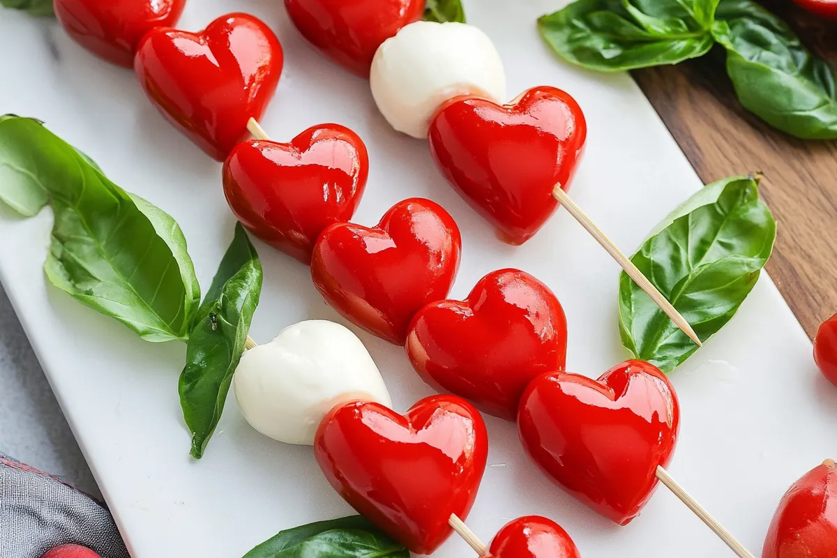 Tips for Heart Shaped Valentine’s Caprese Skewers