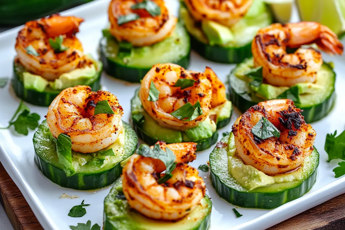 Tips for Blackened Shrimp Avocado Cucumber Bites