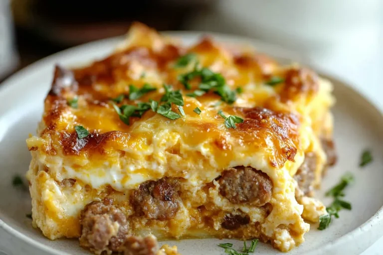 Best Overnight Sausage and Egg Casserole Recipe