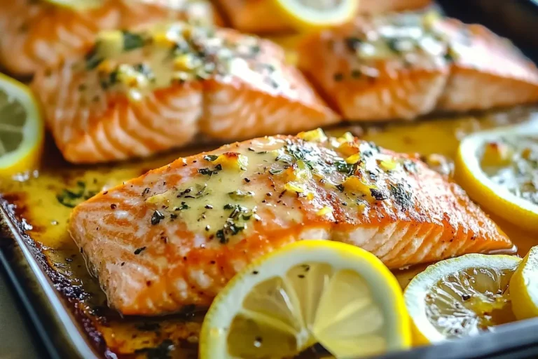 Sheet Pan Lemon Garlic Butter Salmon – Quick & Delicious