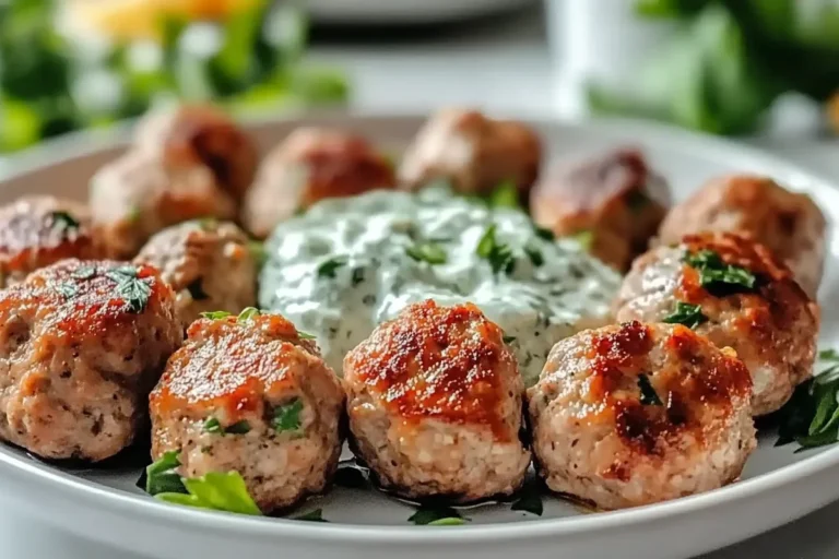 Greek Turkey Meatballs with Tzatziki – A Flavorful Delight