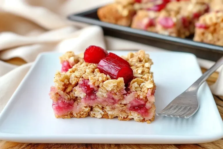 Rhubarb Oatmeal Bars – Enjoy this Delicious Dessert
