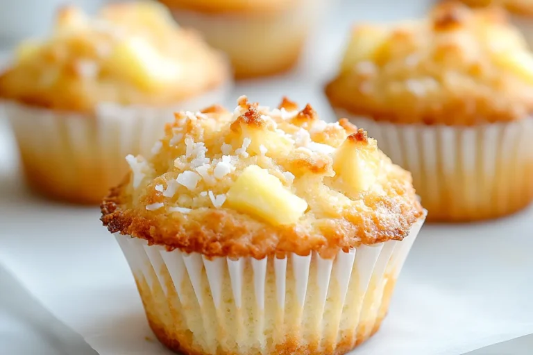 Coconut and Pineapple Cottage Cheese Muffins Recipe