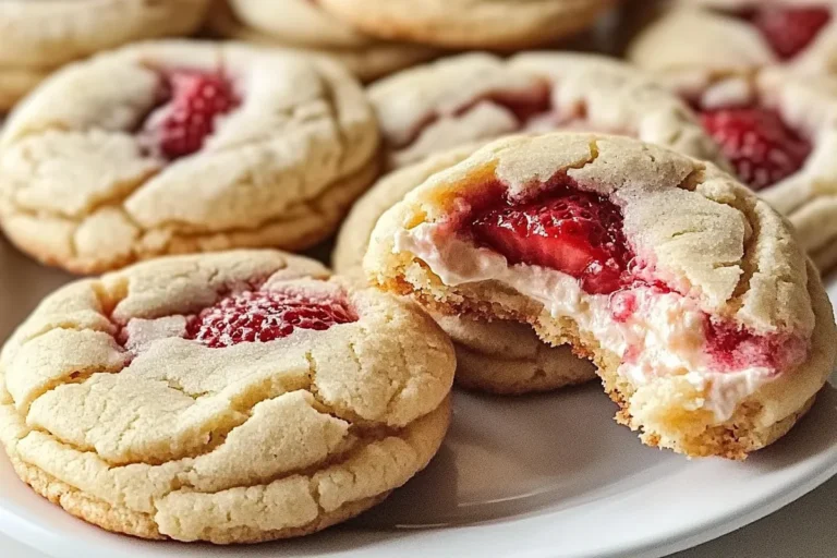 Strawberry Cheesecake Stuffed Cookies: Delightful Dessert Bites