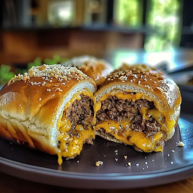 Garlic Parmesan Cheeseburger Bombs: Irresistible Snack Recipe