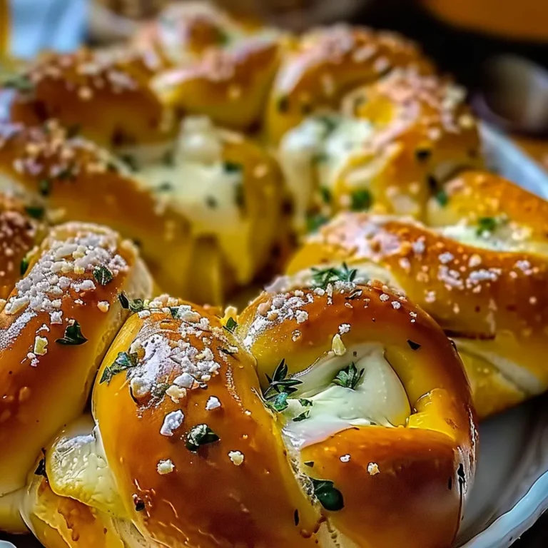 Mozzarella Stuffed Soft Pretzels