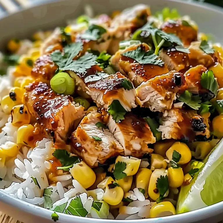 Street Corn Chicken Rice Bowl: A Flavorful Delight