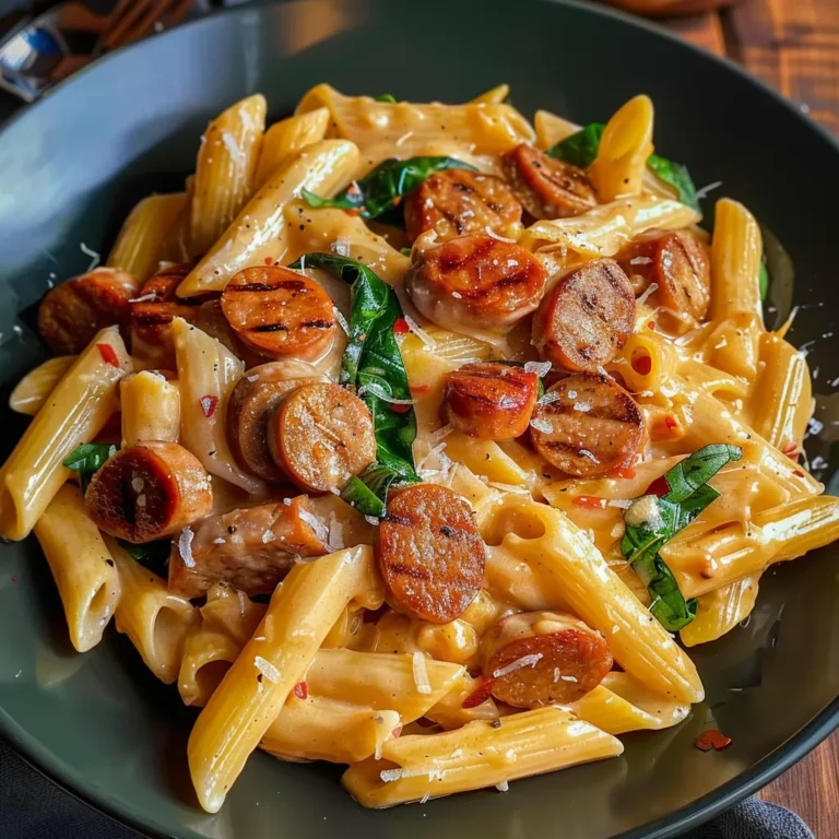 CREAMY CAJUN SAUSAGE PASTA: A Flavorful Delight