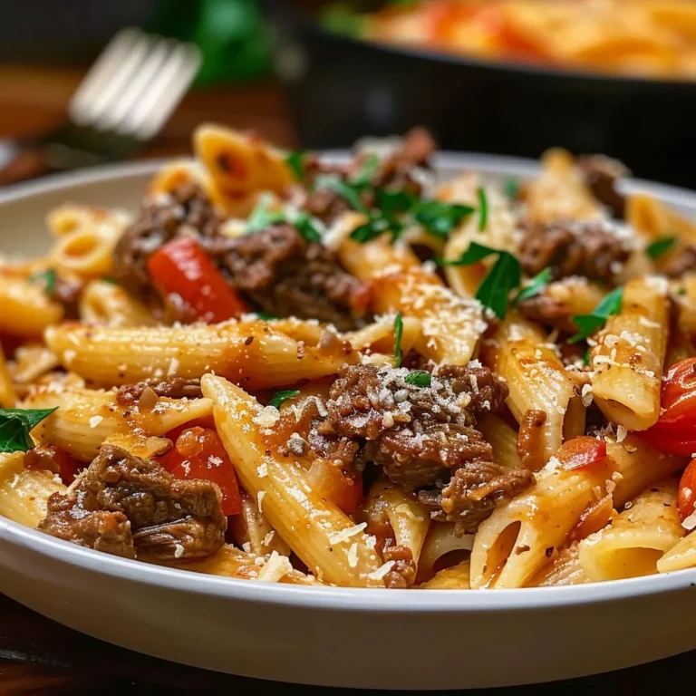 GARLIC BEEF PASTA: A Flavorful Quick Dinner Recipe