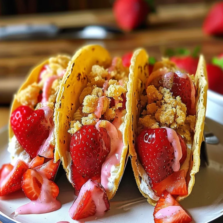 Strawberry Shortcake Tacos: A Fun Twist on Dessert