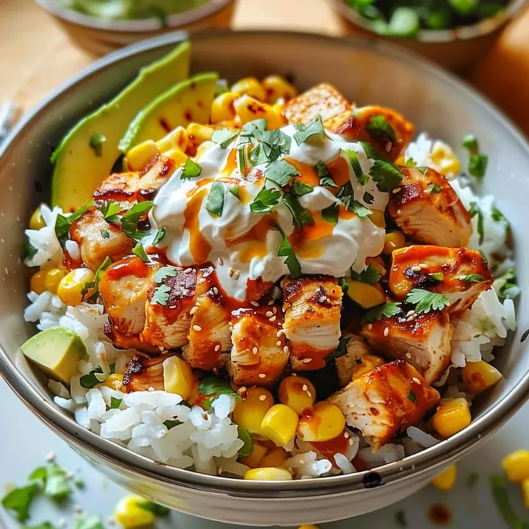 Street Corn Chicken Rice Bowl: A Flavorful Delight