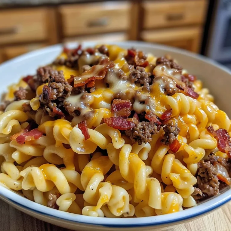 Loaded Bacon Cheeseburger Pasta – A Flavorful Twist