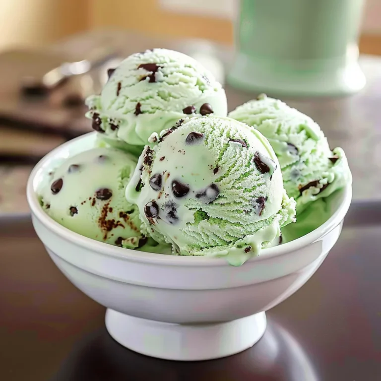 Mint Chocolate Chip Ice Cream: A Delicious Homemade Recipe