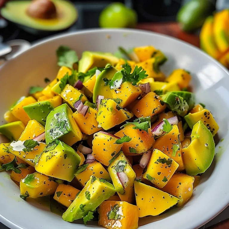 Avocado Mango Salad: A Fresh and Flavorful Delight