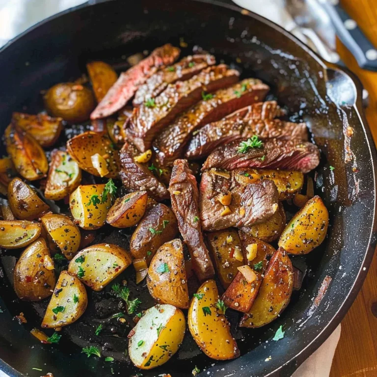 Garlic Butter Steak and Potatoes Skillet Recipe