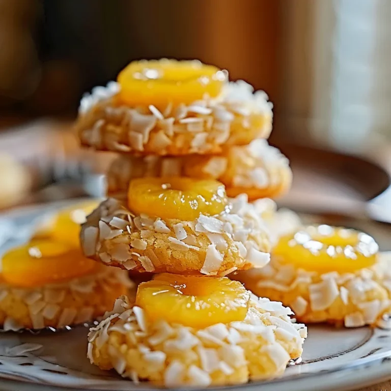 Hawaiian Pineapple Coconut Thumbprint Cookies Recipe