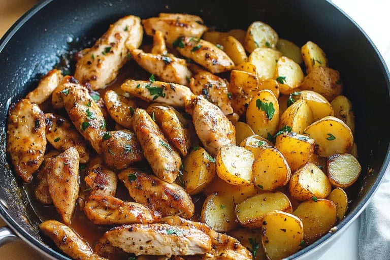 Garlic Butter Chicken and Potatoes Skillet: Easy One-Pan Meal