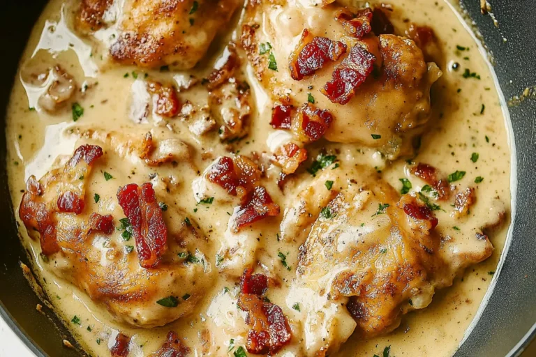 Creamy Bacon Chicken Recipe: A Delicious Dinner Delight