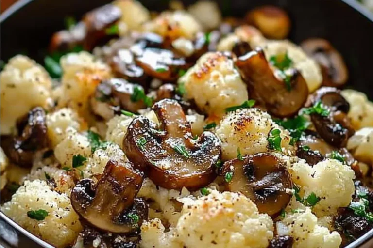 Garlic Cauliflower Mushroom Skillet: Quick & Delicious Dish