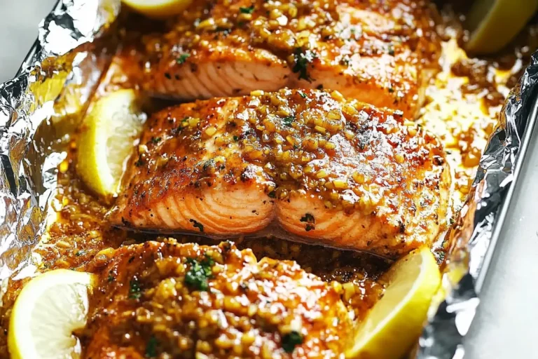 Honey Garlic Salmon Baked in Foil – Easy & Delicious Recipe