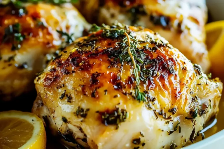Savory Lemon Herb Roasted Chicken Recipe
