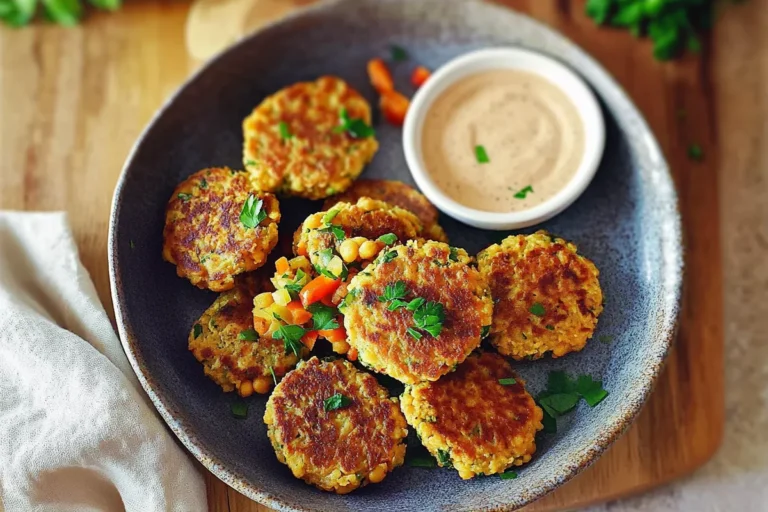 Chickpea Fritters with Veggies: A Healthy Snack Delight