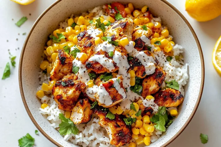 Street Corn Chicken Rice Bowl: A Flavorful Delight at Home