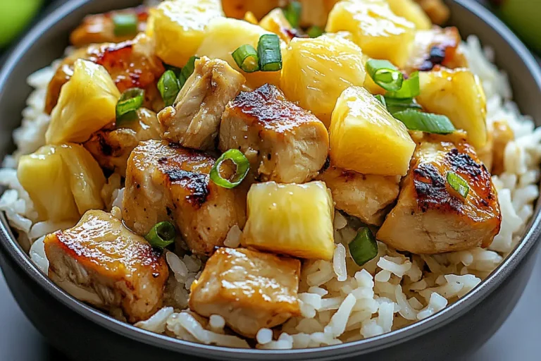 Pineapple Chicken and Rice: A Tropical Delight