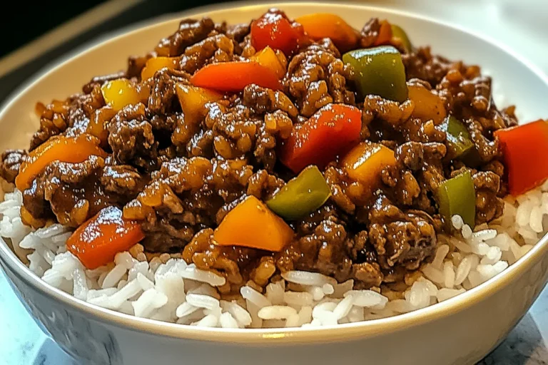 Beef and Pepper Rice Bowl: A Flavorful Meal Made Easy