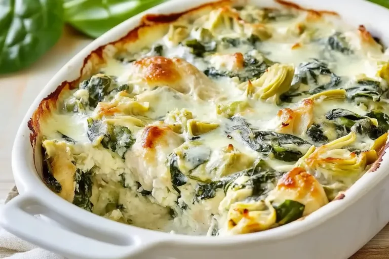 Spinach Artichoke Chicken with Cottage Cheese Delight