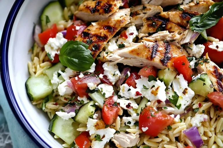 Greek Chicken Orzo Power Bowls: A Fresh, Healthy Delight