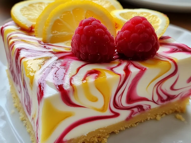 LEMON RASPBERRY SWIRL CHEESECAKE-2
